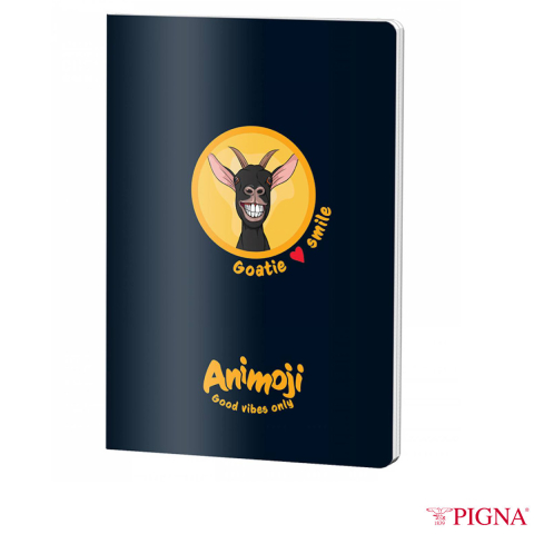 Caiete A4 - Caiet A4 Aritmetica 60 File - Organizare Calcule si Rezolvare Probleme, Matematica si Geometrie Scolara, Design Animoji pe Fundal Negru