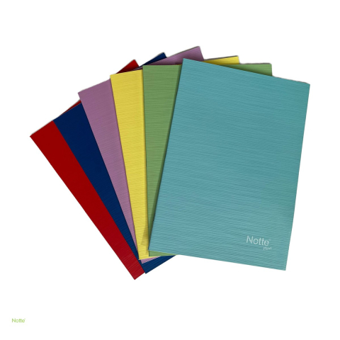 Caiete - Caiet capsat Notte School A4, 80 file, matematica, 60 g/mp, coperti asortate