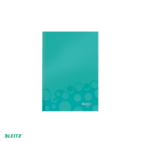 Caiet de birou Leitz WOW, carton laminat, coperta dura, A5, 80 coli, matematica, hartie 80 g/mp, turcoaz [3]