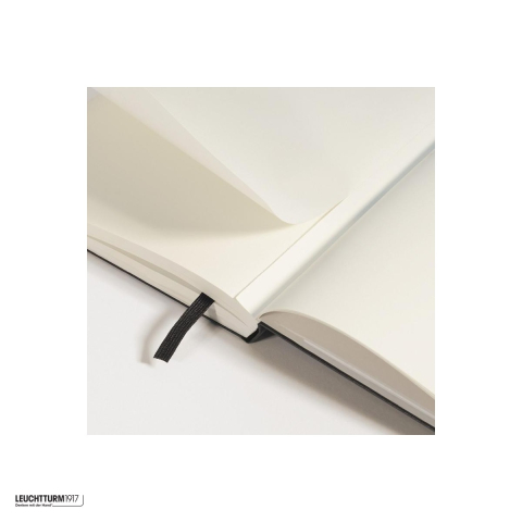 Caiet Leuchtturm1917 Notebook Classic A5, coperta rigida, velin, 251 pagini numerotate, hartie 80 g/mp, 145 x 210 mm, cuprins, 2 semne de carte, elastic, buzunar, albastru ciel [4]