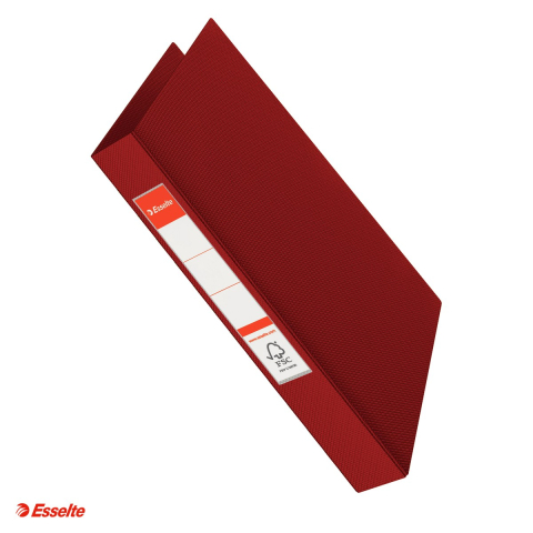 Caiete mecanice - Caiet mecanic A4 2 inele 25mm/42mm visiniu Esselte Standard, carton 80 g/mp, capacitate 190 file