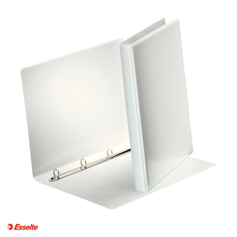 Caiete mecanice A4 - Caiet mecanic Esselte Panorama, PP/PP, A4, mecanism 4RR, inel 16 mm, capacitate 100 coli (80 g/mp), hartie 80 g/mp, alb