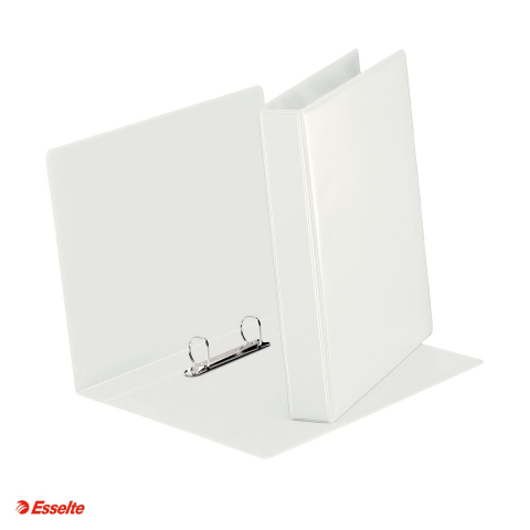 Caiete mecanice A5 - Caiet mecanic Esselte Panorama, PP/PP, A5, mecanism 2DR, inel 25 mm, capacitate 230 coli (80 g/mp), hartie 80 g/mp, alb