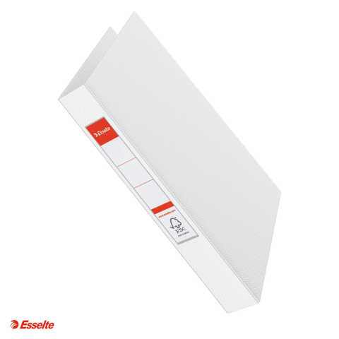 Caiete mecanice - Caiet mecanic Esselte VIVIDA, PP/PP, A4, mecanism 2RR, inel 25 mm, capacitate 190 coli (80 g/mp), pentru documente perforate, hartie 80 g/mp, alb