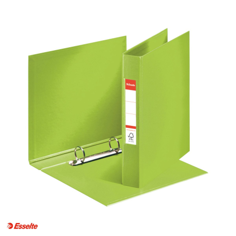 Caiet mecanic Esselte VIVIDA, PP/PP, A5, mecanism 2RR, inel 25 mm, capacitate 190 coli (80 g/mp), pentru documente perforate, hartie 80 g/mp, verde [3]