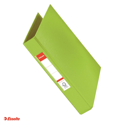 Caiete mecanice A5 - Caiet mecanic Esselte VIVIDA, PP/PP, A5, mecanism 2RR, inel 25 mm, capacitate 190 coli (80 g/mp), pentru documente perforate, hartie 80 g/mp, verde