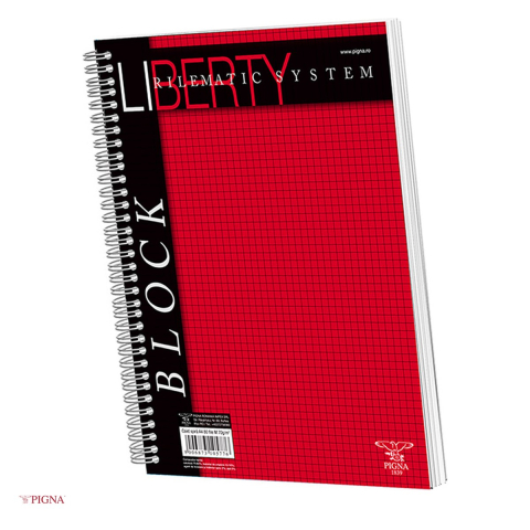 Birotica papetarie - Caiet Pigna A4 Aritmetica Liberty, 80 file, matematica, spira