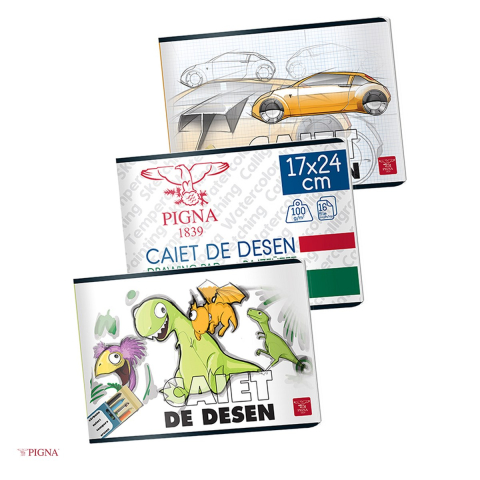 Caiete speciale - Caiet Pigna, pentru uz scolar, 16 file, desen 110 g