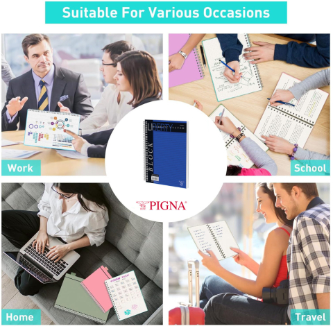 Caiet Spira A4 80 File Dictando - Notite Intensive si Arhivare, Studiu Avansat si Lucru Creativ, Design Liberty cu Hartie Premium 70g/m² [2]