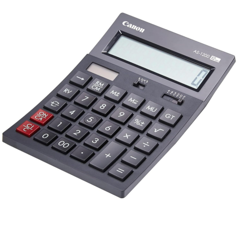 Calculator de birou 12 Digits, Canon AS1200, 178 x 118 x 37 mm, negru [2]