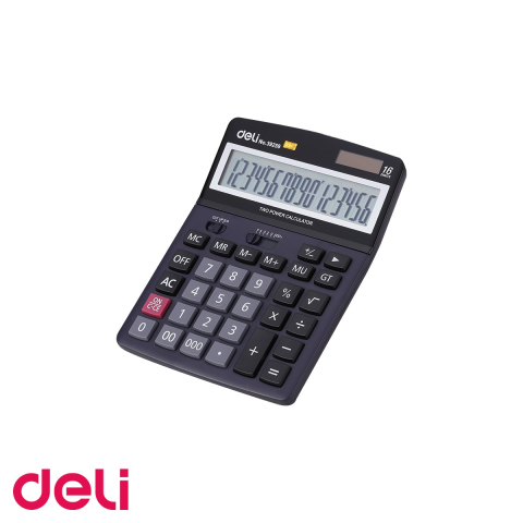 Calculator de birou Deli 39259, 16 digits, display LCD inclinat, pentru calcule fiscale [3]