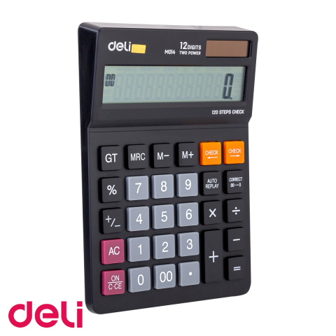 Calculator de birou Deli M1420, 12 digiti, display LCD mare, pentru uz profesional la birou [3]