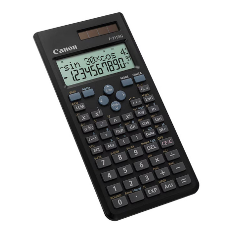 Calculator Stiintific 16 Digits, Canon F715SGBK, 165 x 80 x 14.5 mm, negru [1]