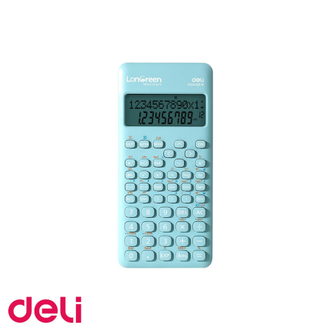Calculatoare numerice - Calculator stiintific Deli, 240 functii, 12 digiti, plastic reciclat, pentru elevi si profesionisti