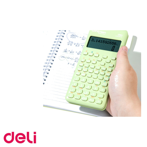 Calculator stiintific Deli, 240 functii, 12 digiti, plastic reciclat, pentru elevi si profesionisti [4]