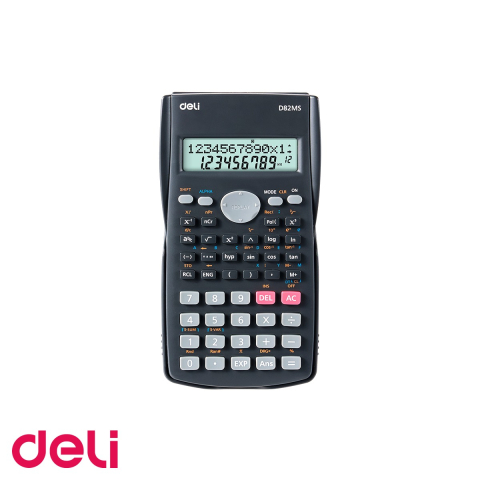 Calculatoare numerice - Calculator stiintific Deli 82MS, 240 functii, 12 digits, display LCD 2 linii, pentru scoala si birou