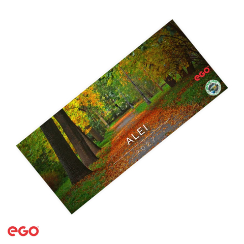 Organizare si arhivare - Calendar de birou Ego Alei, 13 file, 20x10 cm, cu spira metalica