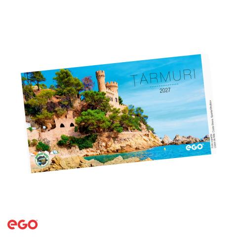 Organizare si arhivare - Calendar de birou Ego Tarmuri, 13 file, 20x10 cm, cu spira metalica