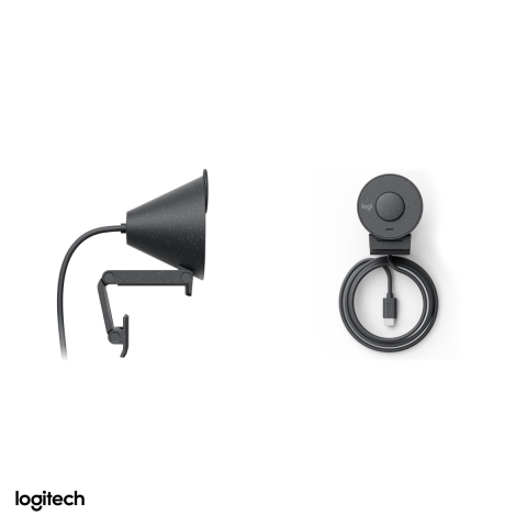 Camera web Logitech Brio 300, Full HD 1080p, USB-C, corectie a luminii RightLight 2, microfon cu reducere a zgomotului, capac de intimitate, grafit, 960-001436 [4]