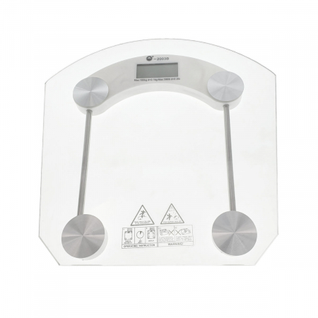 Cantar corporal digital, maxim 180kg, platforma 325x325mm, pornire si oprire automata, sticla transparenta [2]