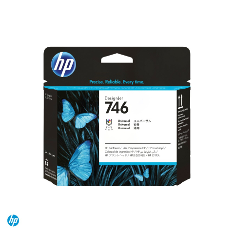 Cap de imprimare HP 746 DesignJet, universal, cerneala pe baza de pigment, 2400 de duze, pentru HP DesignJet Z6, Z9+ si HD Pro 2, P2V25A [3]