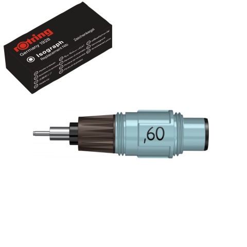 Cap Isograph 0.60mm Rotring pentru Desen Tehnic si Grafica, Varf Metalic Rezistent [1]