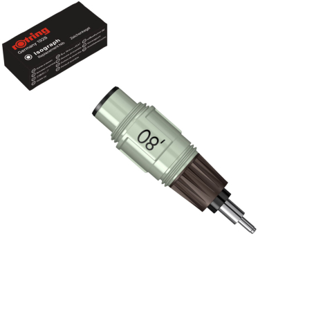 Cap Isograph 0.80mm Rotring pentru Desen Tehnic si Grafica, Varf Metalic Rezistent [3]