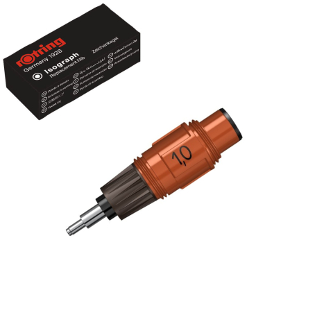 Cap Isograph 1.00mm Rotring pentru Desen Tehnic si Artistic, Varf Metalic Rezistent [2]