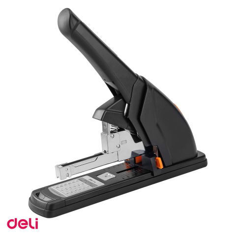 Capsatoare - Capsator 120 coli, Deli Power Saving, negru, pentru capse 23/6-23
