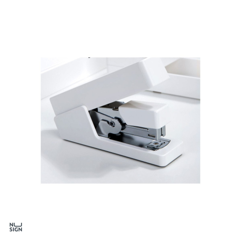 Capsator 25 coli 26/6 corp metal 081, Nusign, cu baza antiderapanta, pentru capse 24/6, alb [4]