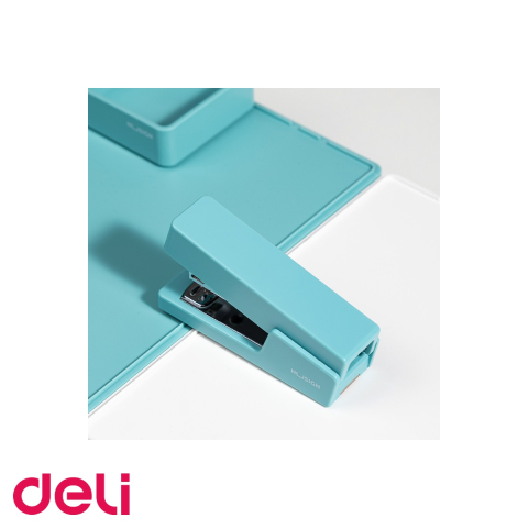 Capsator Deli 20 coli, capse 24/6 si 26/6, albastru, pentru birou si acasa [3]