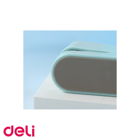 Capsator Deli din plastic reciclat, 15 coli, capse 24/6, culori pastel, pentru birou si acasa [3]
