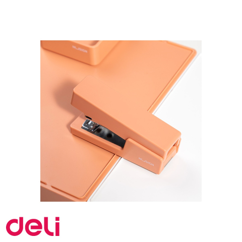 Capsator Deli NuSign roz, capacitate 20 coli, capse 24/6, pentru birou si acasa [3]