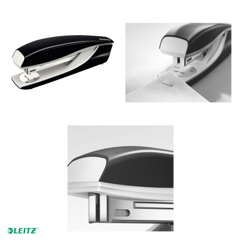 Capsator metalic Leitz 5504 NeXXt Series, capsare 40 coli, 200 capse P3 incluse, negru [3]