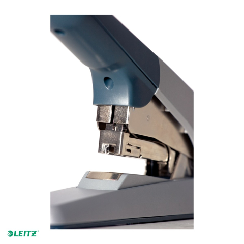 Capsator metalic Leitz 5552 de mare capacitate, capsare plata, capsare 60 coli, 1000 capse P5 incluse, pentru arhivare, alb [4]