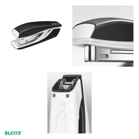 Capsator metalic Leitz WOW 5528 MINI NeXXt Series, capsare 10 coli, 1000 capse P2 incluse, negru [3]