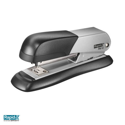 Capsator metalic Rapid FM12, 25 coli, pentru capse 24/6 si 26/6, 43x56x138 mm, argintiu [3]