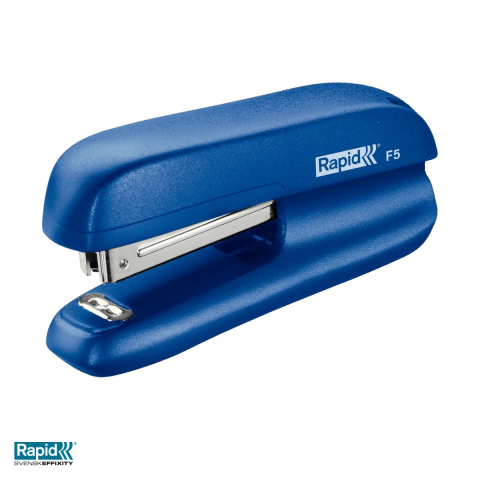 Capsatoare - Capsator mini Rapid F5, 10 coli, pentru capse nr. 10, 40x28x95 mm, albastru