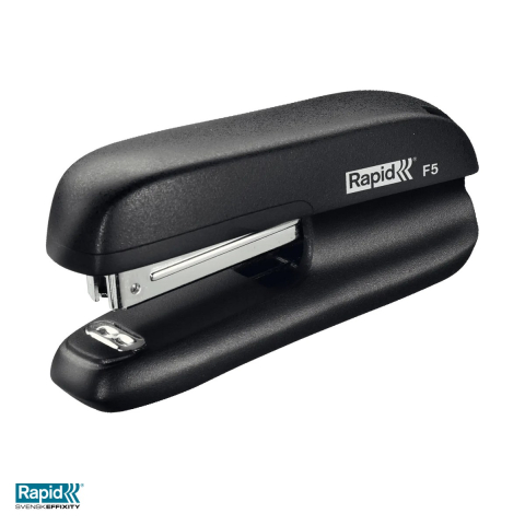 Capsatoare - Capsator mini Rapid F5, 10 coli, pentru capse nr. 10, 40x28x95 mm, negru