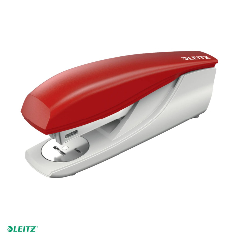 Capsatoare - Capsator plastic Leitz 5500 NeXXt Series, capsare 30 coli, 200 capse P3 incluse, rosu
