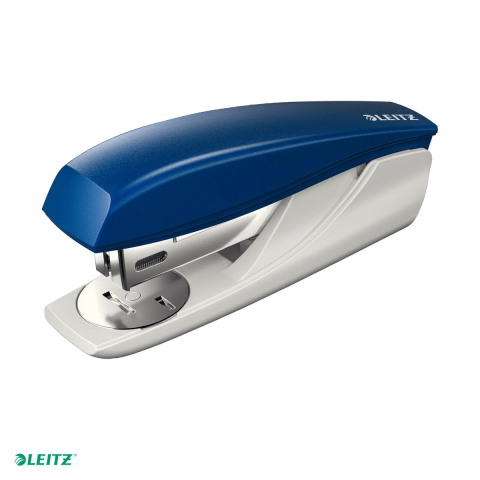 Capsatoare - Capsator plastic Leitz 5501 NeXXt Series, capsare 25 coli, 200 capse P3 incluse, albastru