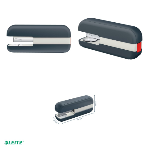 Capsator plastic Leitz Cosy 5567, capsare 30 coli, gri Antracit [5]