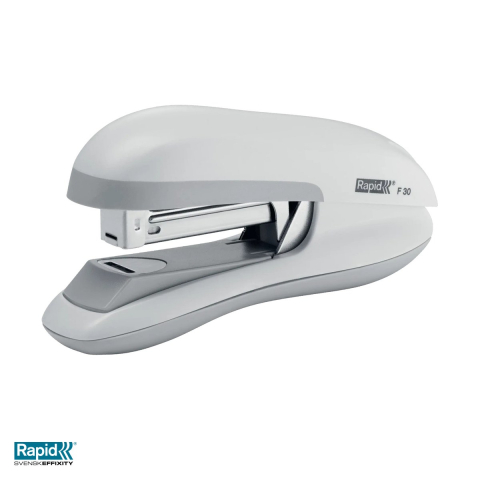 Capsatoare - Capsator Rapid F30 cu capsare plata, 30 coli, pentru capse 24/6 si 26/6, alb