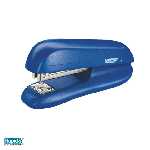 Capsator Rapid F6 halfstrip, 20 coli, pentru capse 24/6 si 26/6, 62x40x126 mm, albastru [3]