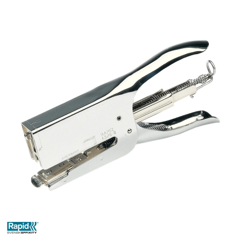 Capsatoare - Capsator tip cleste Rapid K1 pentru textile, pentru capse 43/6 si 43/8, argintiu