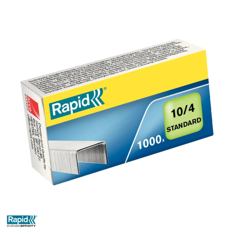 Capse pentru capsator - Capse nr. 10 Rapid Standard, 10 coli, cutie 1000 bucati