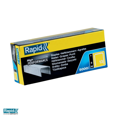 Birotica papetarie - Capse pentru pistol Rapid 13/8, cutie 5000 bucati