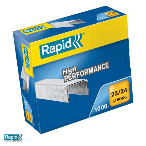 Capse pentru capsator - Capse Rapid Strong 23/24, 150-210 coli, cutie 1000 bucati