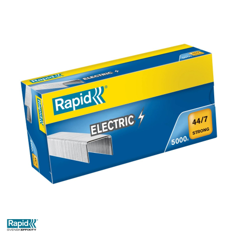 Capse pentru capsator - Capse Rapid Strong 44/7, 30 coli, cutie 5000 bucati