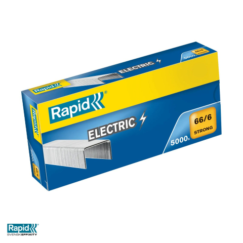 Capse pentru capsator - Capse Rapid Strong 66/6, 20 coli, cutie 5000 bucati